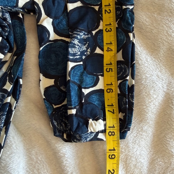 Boden Navy and White circle jersey knit 3/4 Sleeve Dress sz 12 14 euro 16 - Picture 11 of 11